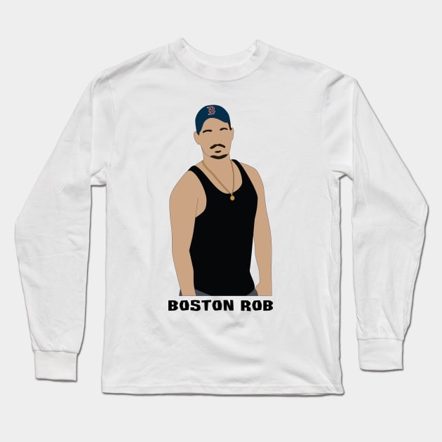 Boston Rob Long Sleeve T-Shirt by katietedesco